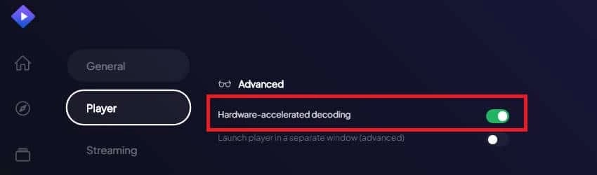 Habilita la aceleración por hardware